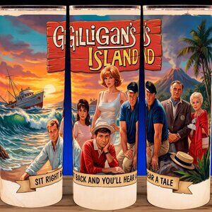 Gilligans Island - Ginger - Skipper - Maryann - Professor Cup Mug Tumbler 20oz